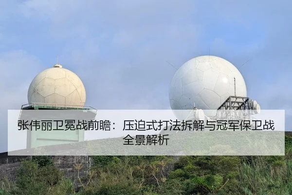 张伟丽卫冕战前瞻：压迫式打法拆解与冠军保卫战全景解析